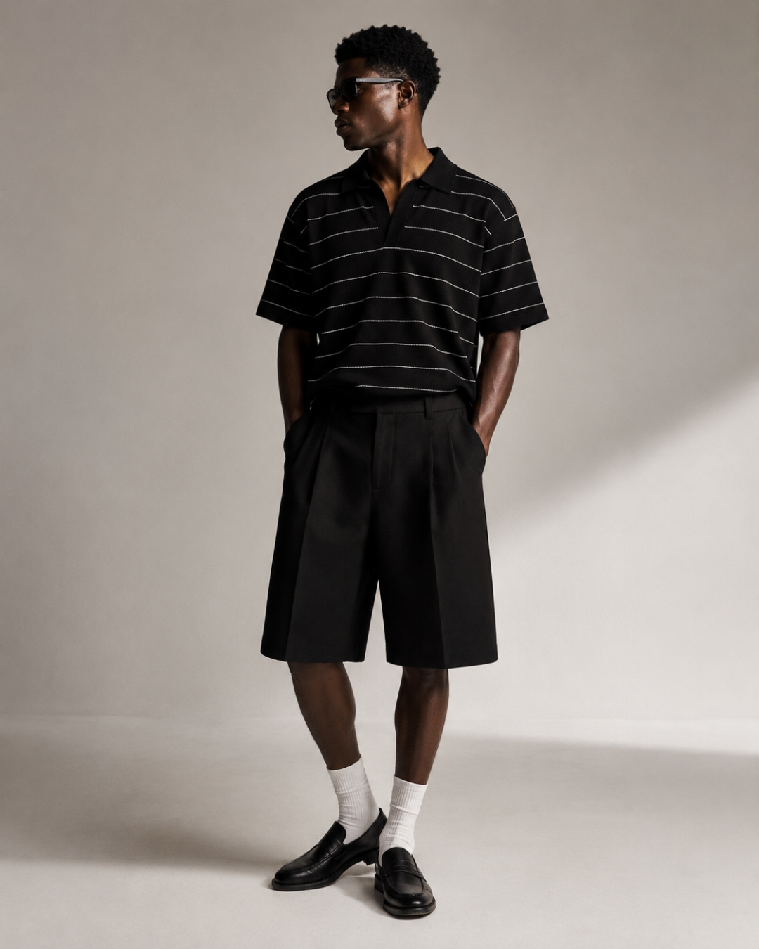NOIR SIGNATURE BERMUDA SHORTS